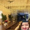 ⁦شلال 16 خط ذهبي كهرباء 3 متر طول في 60سم ارتفاع⁩ - الصورة ⁦3⁩
