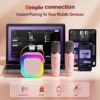 ⁦ضاءة LED. مكبر صوت عالية الدقة.2مكرفونات لاسلكية مما يوفر تأثيرات صوتية احترافية.⁩ - الصورة ⁦5⁩