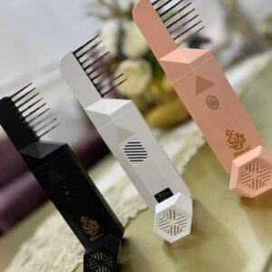 مبخرة الشعر المطورة - مبخرة الكترونية محمولة مع رأس مشط للشعر